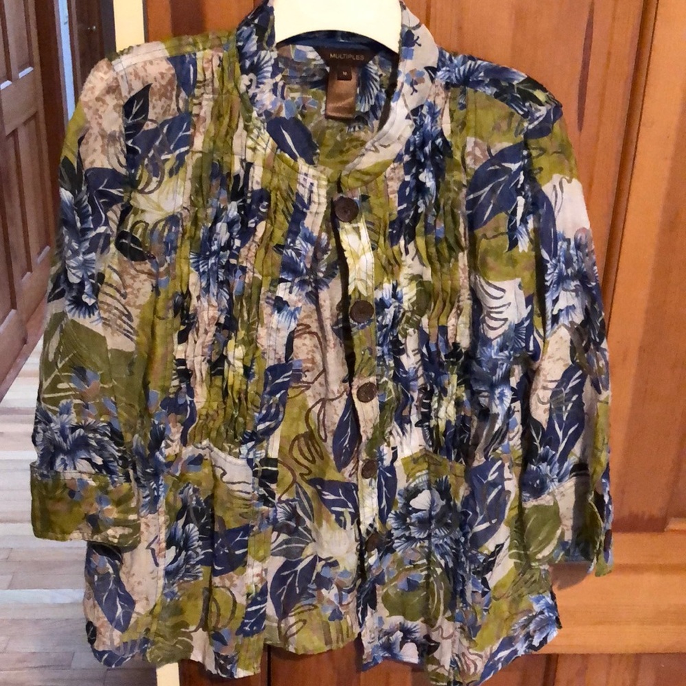 Multiples Floral Lightweight Jacket - image 1